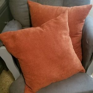 Burnt Orange Throw Pillows